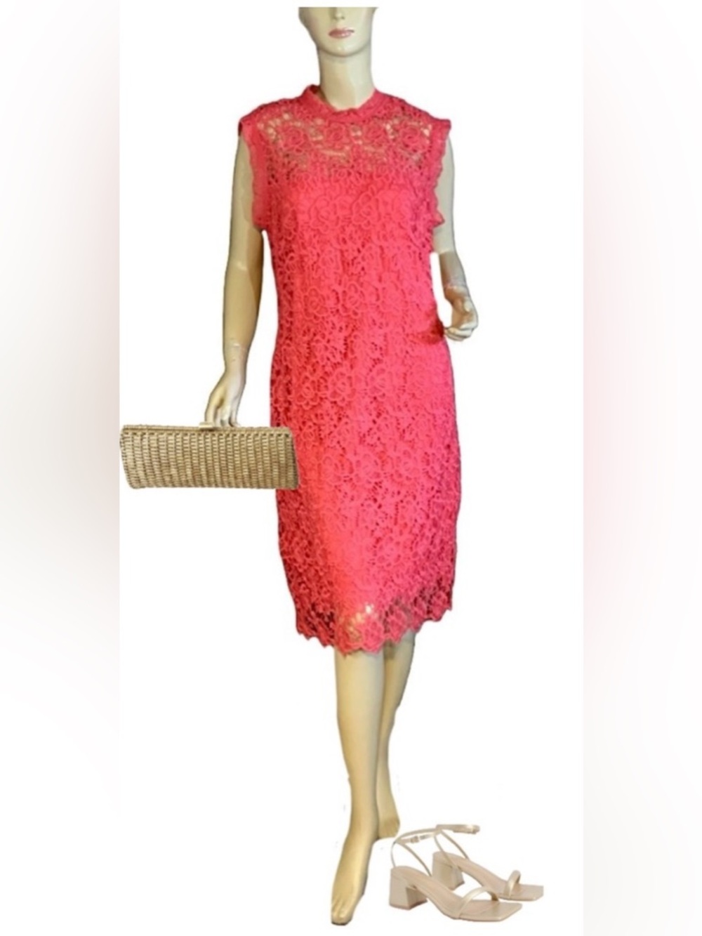 NANETTE NANETTE LENORE "CAMEO ROSE" LACE CROCHET DRESS (14)
